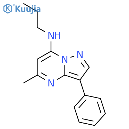 5-methyl-3-phenyl-N-propylpyrazolo1,5-apyrimidin-7-amine structure