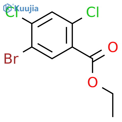 BENZOIC ACID, 5-BROMO-2,4-DICHLORO-, ETHYL ESTER structure