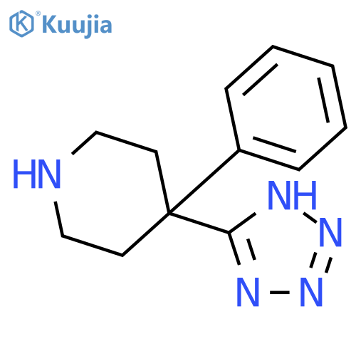 4-phenyl-4-(1H-1,2,3,4-tetrazol-5-yl)piperidine structure