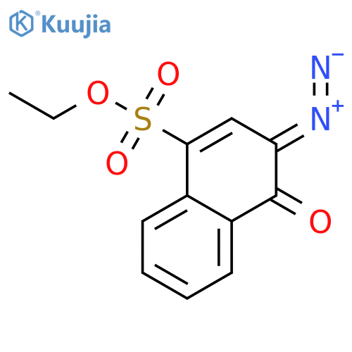 1-Naphthalenesulfonic acid, 3-diazo-3,4-dihydro-4-oxo-, ethyl ester structure