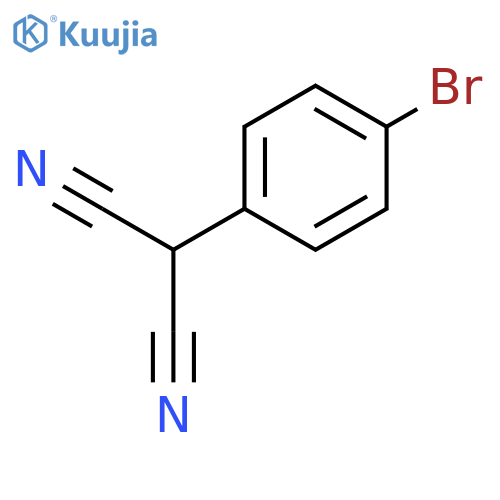 2-(4-bromophenyl)propanedinitrile structure
