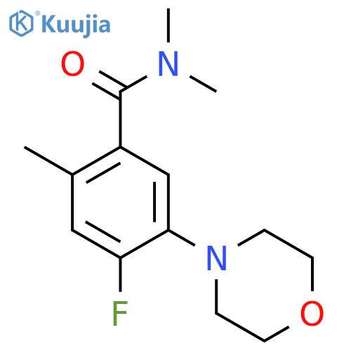 Benzamide, 4-fluoro-N,N,2-trimethyl-5-(4-morpholinyl)- structure