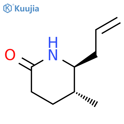 2-Piperidinone, 5-methyl-6-(2-propenyl)-, (5R,6S)- structure