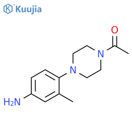 4-(4-Acetylpiperazin-1-yl)-3-methylphenylamine structure