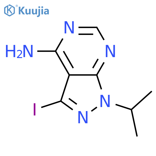 3-Iodo-1-isopropyl-1h-pyrazolo3,4-dpyrimidin-4-amine structure