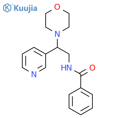 N-2-(morpholin-4-yl)-2-(pyridin-3-yl)ethylbenzamide structure