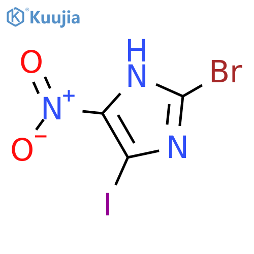 2-Bromo-5-iodo-4-nitro-1H-imidazole structure