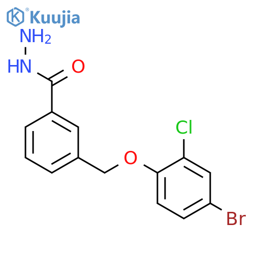 3-(4-bromo-2-chlorophenoxy)methylbenzohydrazide structure