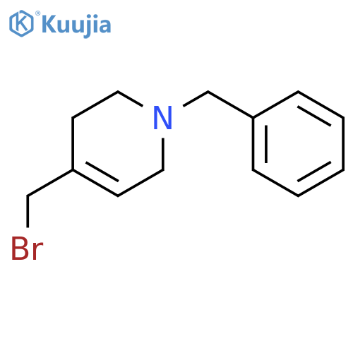 1-benzyl-4-(bromomethyl)-1,2,3,6-tetrahydropyridine structure