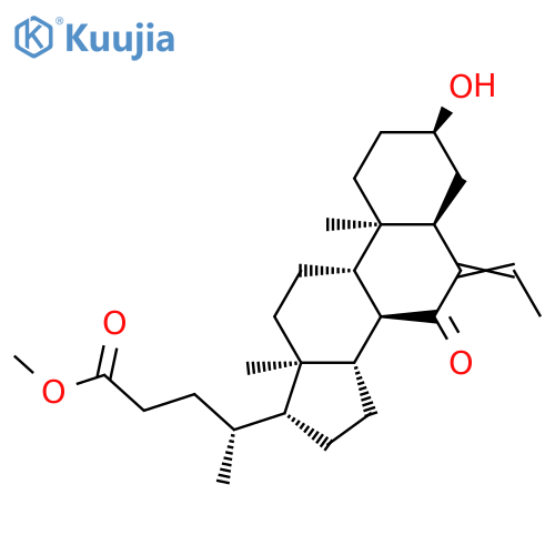 Methyl (3α,5β)-6-Ethylidene-3-hydroxy-7-oxo-cholan-24-oate structure