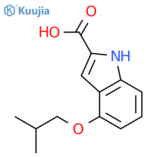 4-isobutoxy-1H-indole-2-carboxylic acid structure