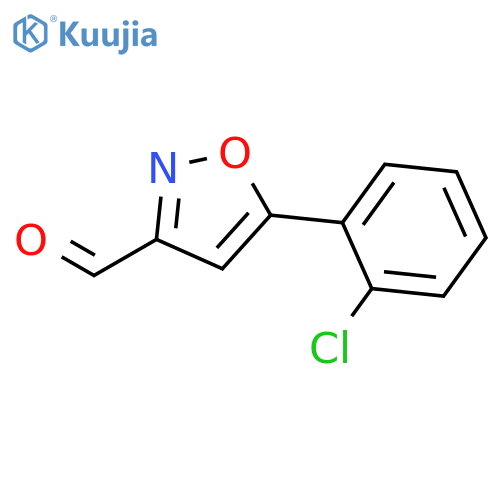 5-(2-chlorophenyl)-1,2-oxazole-3-carbaldehyde structure