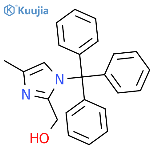 (4-Methyl-1-trityl-1H-imidazol-2-yl)methanol structure