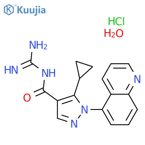 Zoniporide hydrochloride monohydrate structure