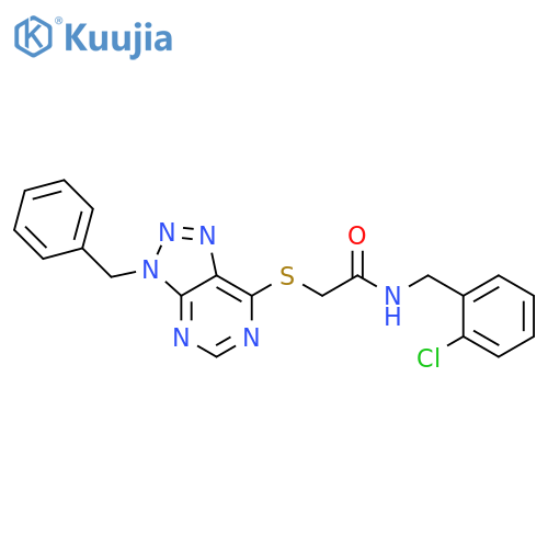 2-({3-benzyl-3H-1,2,3triazolo4,5-dpyrimidin-7-yl}sulfanyl)-N-(2-chlorophenyl)methylacetamide structure
