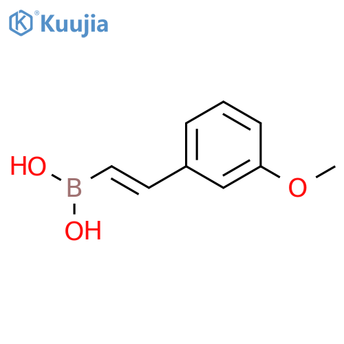 Boronic acid, [(1E)-2-(3-methoxyphenyl)ethenyl]- structure