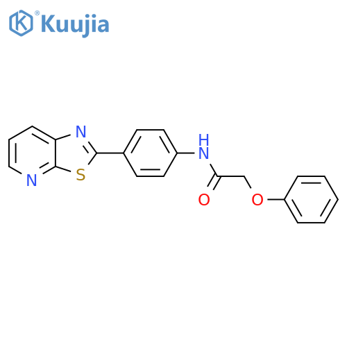 2-phenoxy-N-(4-{1,3thiazolo5,4-bpyridin-2-yl}phenyl)acetamide structure