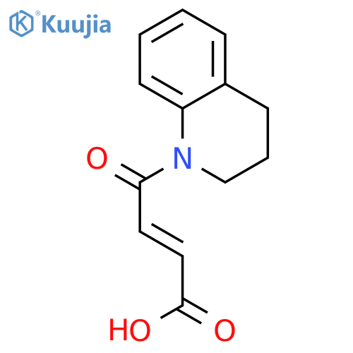 4-oxo-4-(1,2,3,4-tetrahydroquinolin-1-yl)but-2-enoic acid structure
