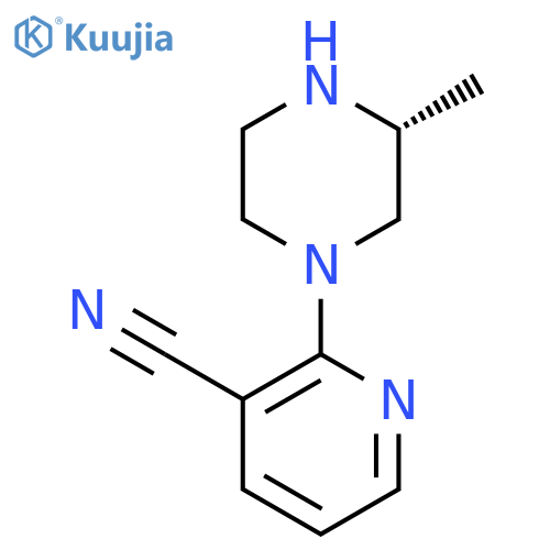 2-[(3R)-3-methylpiperazin-1-yl]nicotinonitrile structure