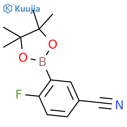 4-Fluoro-3-(4,4,5,5-Tetramethyl-1,3,2-Dioxaborolan-2-Yl)Benzonitrile structure