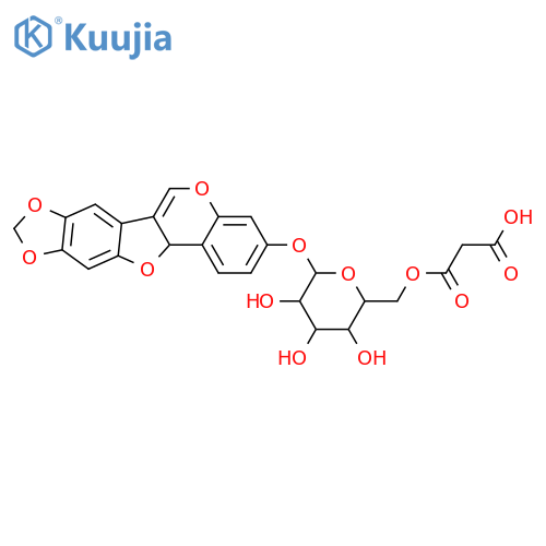 3,8,9-Trihydroxypterocarp-6-ene; (ξ)-form, 8,9-Methylene ether, 3-O-(6-O-malonyl-β-D-glucopyranoside) structure