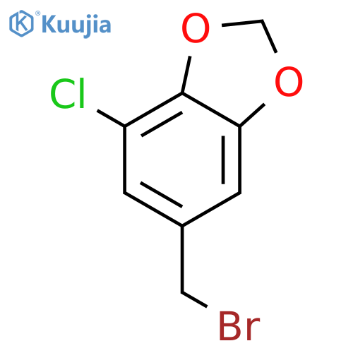 6-(bromomethyl)-4-chloro-1,3-dioxaindane structure