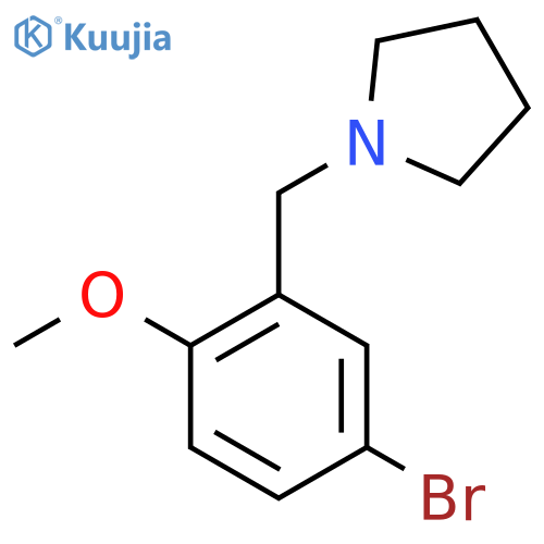 1-(5-Bromo-2-methoxy-benzyl)-pyrrolidine structure
