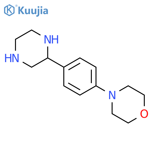 4-(4-Piperazin-2-yl-phenyl)morpholine structure