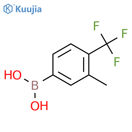 [3-methyl-4-(trifluoromethyl)phenyl]boronic acid structure