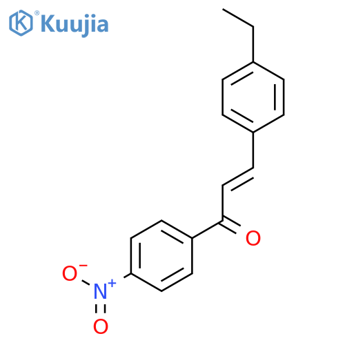 2-Propen-1-one, 3-(4-ethylphenyl)-1-(4-nitrophenyl)-, (2E)- structure