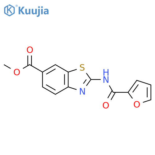 methyl 2-(furan-2-amido)-1,3-benzothiazole-6-carboxylate structure