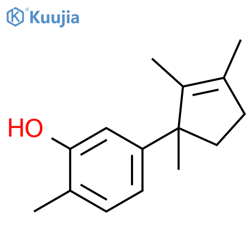 PHENOL, 2-METHYL-5-(1,2,3-TRIMETHYL-2-CYCLOPENTEN-1-YL)- structure