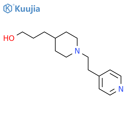 3-(1-(2-(Pyridin-4-yl)ethyl)piperidin-4-yl)propan-1-ol structure