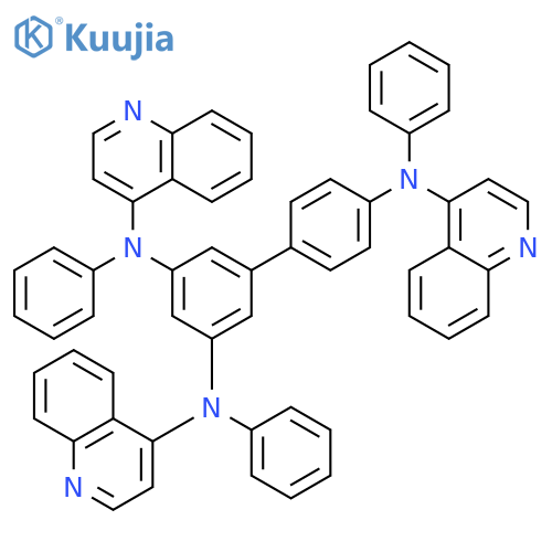 [1,1'-BIPHENYL]-3,4',5-TRIAMINE, N,N',N''-TRIPHENYL-N,N',N''-TRI-4-QUINOLINYL- structure