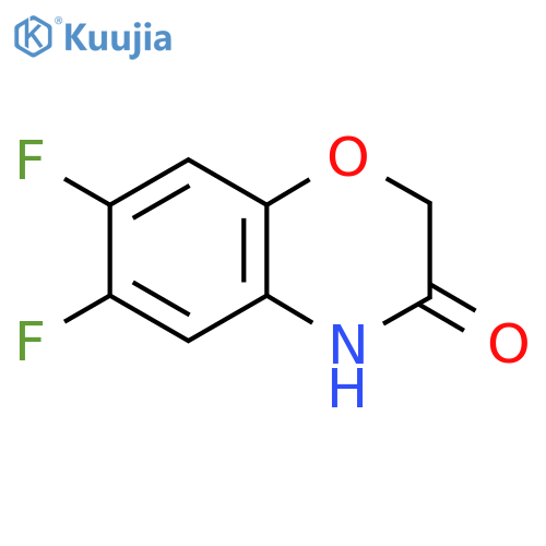 6,7-Difluoro-2h-benzo[b][1,4]oxazin-3(4h)-one structure