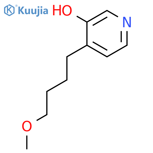 3-PYRIDINOL, 4-(4-METHOXYBUTYL)- structure