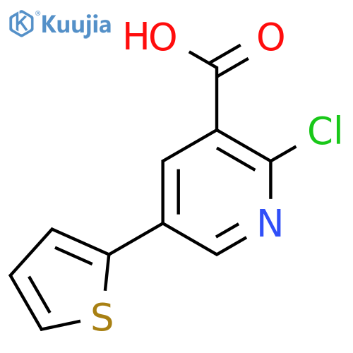 2-Chloro-5-(thiophen-2-YL)nicotinic acid structure