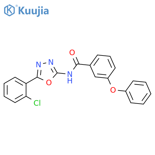 N-5-(2-chlorophenyl)-1,3,4-oxadiazol-2-yl-3-phenoxybenzamide structure