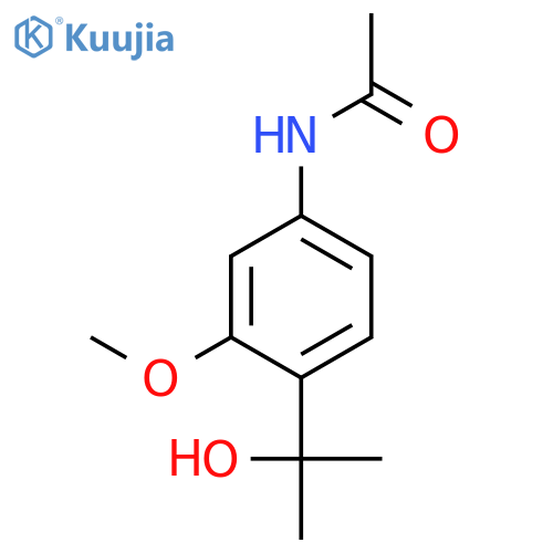 N-4-(2-hydroxypropan-2-yl)-3-methoxyphenylacetamide structure