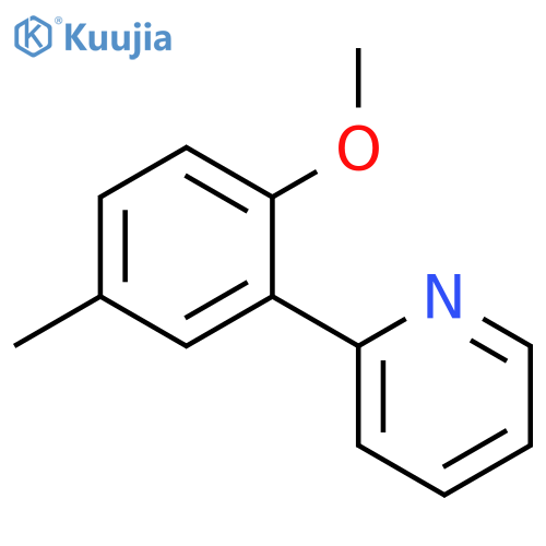 PYRIDINE, 2-(2-METHOXY-5-METHYLPHENYL)- structure