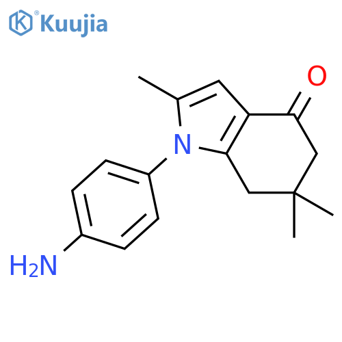 4H-Indol-4-one, 1-(4-aminophenyl)-1,5,6,7-tetrahydro-2,6,6-trimethyl- structure