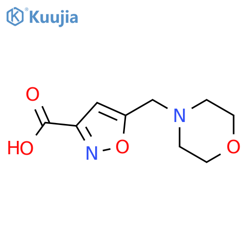 5-(morpholin-4-ylmethyl)isoxazole-3-carboxylic Acid hydrochloride structure