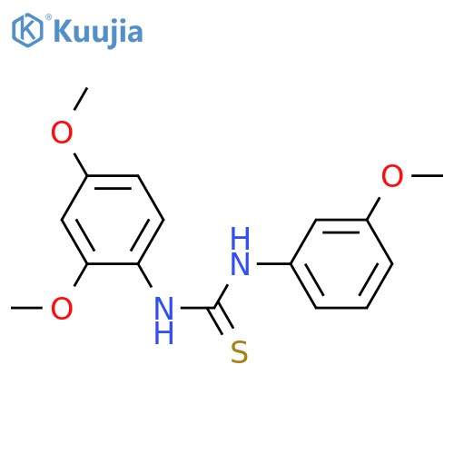 3-(2,4-dimethoxyphenyl)-1-(3-methoxyphenyl)thiourea structure