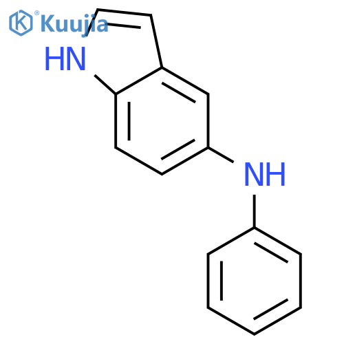 1H-Indol-5-amine, N-phenyl- structure