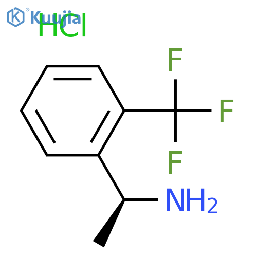 (S)-1-(2-(Trifluoromethyl)phenyl)ethanamine hydrochloride structure