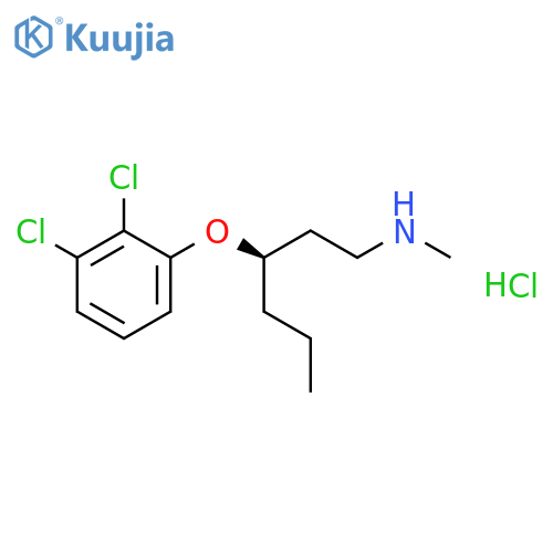 1-HEXANAMINE, 3-(2,3-DICHLOROPHENOXY)-N-METHYL-, HYDROCHLORIDE, (3R)- structure