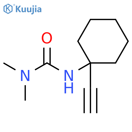 1-(1-ethynylcyclohexyl)-3,3-dimethylurea structure