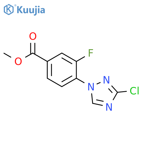 methyl 4-(3-chloro-1H-1,2,4-triazol-1-yl)-3-fluorobenzoate structure
