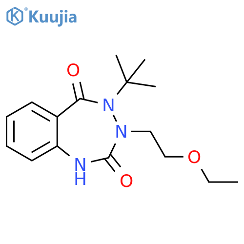 4-tert-Butyl-3-(2-ethoxyethyl)-2,3,4,5-tetrahydro-1H-1,3,4-benzotriazepine-2,5-dione structure