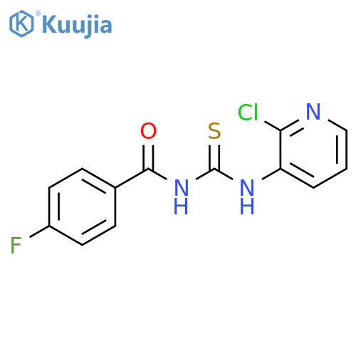 3-(2-chloropyridin-3-yl)-1-(4-fluorobenzoyl)thiourea structure